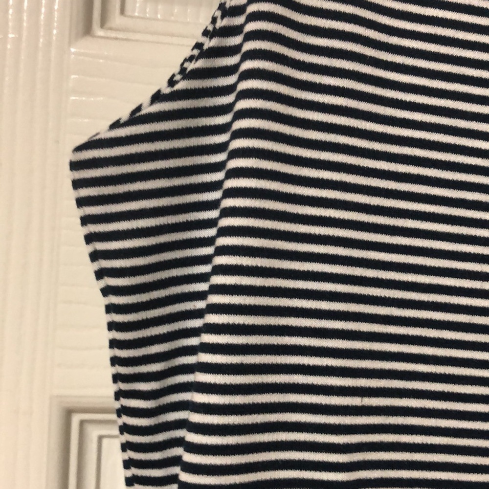 Striped Black and White Mini Dress - Picture 6 of 13